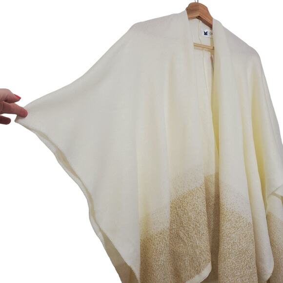 NWT KMart | Ombre Subtle Sparkle Waterfall Ponch Coverup - Picture 3 of 6